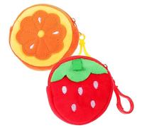 Vaguelly 2 Pulseras Niños de Frutas Monedero Ajustables de Fiesta para Niñas y Niños Juguetes de Fiesta 2 Piezas