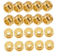 Vaguelly 20 Piezas De Cuerda Cuerdas De Guitarra Musical Cuenta De Guitarra Rosario Clásico Forma Talón Acero Perla Gente Afinación Reemplazo Llave Guitarra Golden Metal