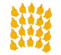 Vaguelly 20 Piezas De Mini Figuras De Pollos De Resina Mini Figuras De Pollos De Resina Decoración Pequeñas De Gallinas De