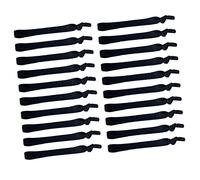 Vaguelly 20 Piezas Diadema De Muñeca Gomas Elásticas Pelo Para Hombre Bandas Pelo Coleteros Para Hombres Coleteros Negro