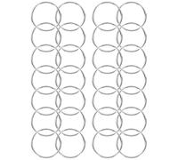 Vaguelly 200 Piezas Anillos Partidos para Llaveros de Hierro Color Plata, Superficie Lisa y Cierre Firme, Ideales para Colgantes de Bolsas y Accesorios
