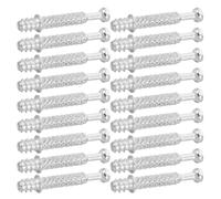 Vaguelly 200 Tornillos Autorroscantes de Leva Moleteados de Aleación de Zinc para Muebles, Pernos de Conexión 2en1 para Armarios y Proyectos de Reparación DIY