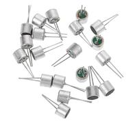 Vaguelly 20piezas Cápsula De Micrófono De Alta Sensibilidad Micrófono De Condensador Electret Cilíndrico Con Para Grabación De Voz y Control De Voz De Dispositivos Electrónicos