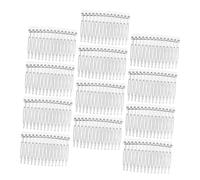 Vaguelly 20piezas Peine Transparente Cabello De Plástico Peine De Dientes Para Boda Novia Mujer Para Peinado Eventos Especiales