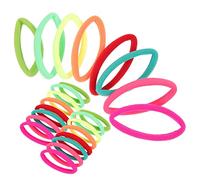 Vaguelly 24 piezas Coleteros Elásticos Pequeños para Bebés y Lazos de Pelo Neón Coloridos Accesorios Suaves para Peinados Diarios