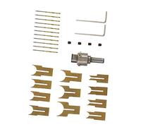 Vaguelly 24 piezas Kit de Brocas para Taladro de Madera Acero Resistente Anticorrosión Juego para Fresado de Cuentas de Buddha Herramientas para Manualidades y Fabricación de Pulseras