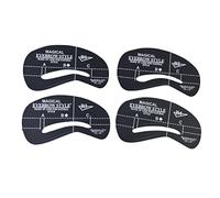 Vaguelly 24 piezas Plantillas para Cejas Abs Transparente con para Maquillaje y Moldeado Profesional de Cejas