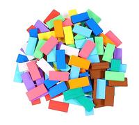 Vaguelly 240 Piezas Bloques de de Madera para Educativo para Desarrollo y Creatividad para Actividades y Educación Preescolar