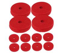 Vaguelly 24piezas Pads De Platillos Unidades Fieltro Para Soporte De Platillos Almohadillas Antivibración Para Proteger y Reducir El Ruido De Batería De Percusión Tipo De Baterías