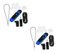 Vaguelly 2juegos Kazoo Eléctrico Profesional Para Adultos Kit Completo Con Diafragmas De Flauta Cable Conector Instrumento Musical Ligero Portátil Para Guitarra Ukelele Violín Piano