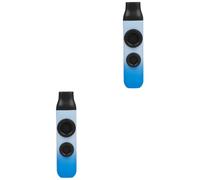 Vaguelly 2juegos Kazoo Musical Instrument De Acompañamiento Para Guitarra y Ukulele Fácil De Aprender Diseño Portátil Degradado Para Hogar y Música Al Aire