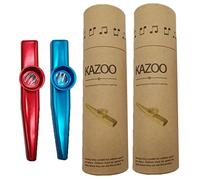 Vaguelly 2juegos Kazoos De Metal Para Principiantes Fácil De Aprender Instrumento Músical Para Adultos Acompañante De Guitarra Kazoo De Metal Para De Acompañamiento De Guitarra