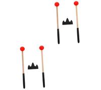 Vaguelly 2juegos Mallets De Percusión Para Tambor De Lengua Xilófono y Marimba Baquetas De Diseño Ergonómico y Soporte Instrumento Musical Para Educación y Práctica