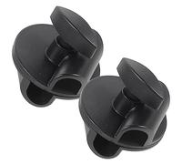 Vaguelly 2piezas Abrazaderas Micrófono Ajustables Rotativas Soporte Clip Metal Plástico Compatible Con Brazo Boom Para Escenarios Grabación Estudios Escritorio