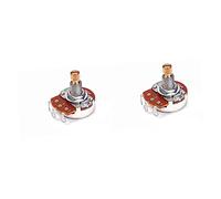Vaguelly 2piezas Bk Mini Potenciómetro De Guitarra Con Eje Dividido y Cabeza De Cobre Para Control De Volumen y Tono Fácil Instalación y Uso