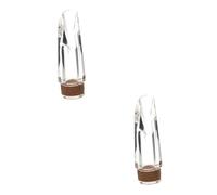 Vaguelly 2piezas Boquilla De Clarinete Profesional Transparente Para Clarinetes Sonido Metálico y Control Asequible Compacto De Orificio