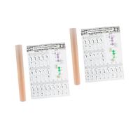 Vaguelly 2piezas Clarinet Chord Chart Reference Guide for Beginners Useful Clarinet Finger Guide and Chord Diagrams Material for -term Use