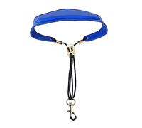 Vaguelly 2piezas Correa De Saxofón Acolchado Suave Arnés Para Tenor y Soprano Soporte Cómodo Para Músicos Color Azul