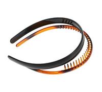 Vaguelly 2piezas Diadema Antideslizante Peine De Dientes Bandas De Plástico Cabello Sujetadores Para Mujeres Accesorios De Moda Para Fiesta Diseño y Delgada Para Cabello