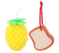 Vaguelly 2piezas Esponjas De Baño Infantiles Unidades Suaves y Naturales Para Limpieza Diaria