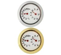 Vaguelly 2piezas Higrómetro Redondo Mini Para Guitarra Medidor De Humedad Diseño Elegante Accesorios Acústicos Cuidado De Instrumentos Práctico y Ligero