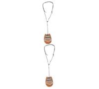 Vaguelly 2piezas Kalimba De Madera Mini De Teclas Para Principiantes Piano De Pulgar Portátil Instrumento Musical Ligero Para Aprender y Disfrutar Cualquier Lugar