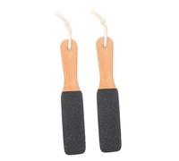 Vaguelly 2piezas Limas Para Pies Mango De Madera Para Recortar Piel Muerta Removedor De Callos Exfoliante Para Pedicura Para Eliminar Callos