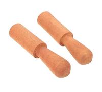 Vaguelly 2piezas Malletes De Madera Para Cuencos Duraderos y Efectivos Para Yoga y Relajación Mango Cómodo y Diseño Simple Para Estudio Sauna y Templos