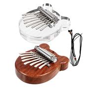Vaguelly 2piezas Mini Piano De Pulgar Portátil Kalimba De Instrumento Musical Para Principiantes Decoración