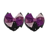 Vaguelly 2piezas Moños Redecillas Para Mujeres Cubre Moños Lazo Diseño Elegante Para Bailarina y Empleada Bancaria
