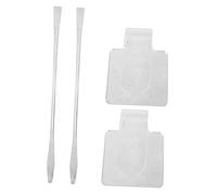 Vaguelly 2piezas Paletas Mezcladoras De Maquillaje Acrílicas Paletas De Mano Cosméticas Con Espátulas