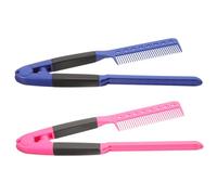 Vaguelly 2piezas Peine Alisador Profesional Para Cortar y Alisar El Cabello Diseño v Compacto