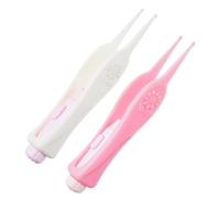 Vaguelly 2piezas Pinza Nasal Luminosa Limpiador De Oídos Con Luz Led Para Bebés Pequeños Herramienta Para Eliminar Cerumen Portátil y Visible Incluye Pila De Botón