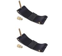 Vaguelly 2piezas Saxofón Clip Tarjetas De Cabeza De Flauta Material Duradero Para Principiantes Estabiliza El Tubo y Mejora El Rendimiento Negro