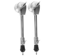 Vaguelly 2piezas Soporte De Batería Patas De Repuesto Para Bombos De Inoxidable Soporte Inferior y Duradero Accesorios De Batería Plateado