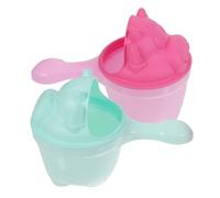 Vaguelly 2piezas Taza De Champú Dibujos Animados Para Enjuagadora Cascada Baño De Material Resistente y Adecuado