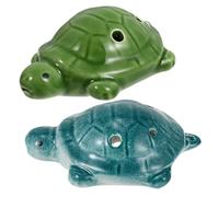 Vaguelly 2piezas Tortuga Ocarina Ocarina Portátil Para Principiantes Instrumento Étnico Musical Para Regalos De Música