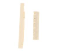 Vaguelly 2piezas Tuercas y Sillines De Guitarra Reemplazo De Accesorios Para De Folk Construcción Plástica Compatible