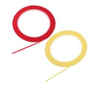 Vaguelly 2rollos Pegatinas De Violín y Violonchelo De Cinta Guía Para Dedos Color Rojo y Amarillo Colocación Precisa Dedos El Diapasón Accesorios Para Principiantes