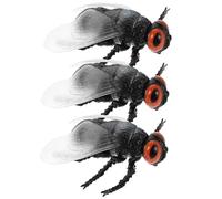 Vaguelly 3 Figuras de Moscas Falsas, Juguetes realistas de Insectos, Modelos de Insectos, Accesorios educativos para el Aprendizaje temprano, exploración de la Naturaleza, enseñanza en el Aula.