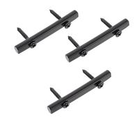 Vaguelly 3 Juegos de Dispositivo de Cuerda Estable para Guitarra Eléctrica, Varillas de Aleación de Zinc Negro, Fuerte Calidad y Fácil Instalación