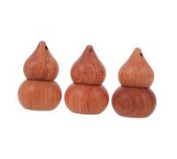 Vaguelly 3 Pcs Botella Difusora de Fragancia Vacía 1 Ml para Aceite Esencial Portátil de Madera, Formato de Calabaza, Adecuado para Coche y Hogar, para Aromaterapia y Viajes Cortos