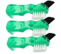 Vaguelly 3 Piezas cepillo interdental cepillo de manual cepillo de limpieza cepillo de de limpieza para el hogar cepillos de limpieza lana de fibra Green