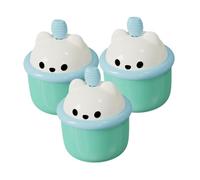 Vaguelly 3 Piezas Copa Espumadora de Limpieza Facial Fabricante de Espuma Portátil para Limpiador Facial para Casa y Diseño Divertido y Práctico Color Verde