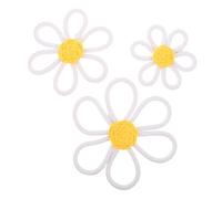 Vaguelly 3 Piezas Floral Wall Hanging Decor Cotton Yarn Art For Boho Nursery Bedroom Living Easy To Hang