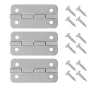 Vaguelly 3 Piezas Kit Bisagras Metálicas para Nevera Portátil con Tornillos de Montaje Resistentes la Humedad y Bajas Temperaturas Compatibles con Marcas Generales para Reparación de Cajas