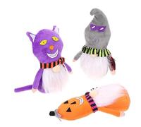 Vaguelly 3 Piezas Ornamento De Calabaza De Gato De Civeta Fantasma Figura De Halloween Accesorios De Escena Decoración De Halloween Adornos De Halloween Poliéster