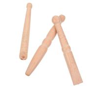 Vaguelly 3 Varillas de Masaje de Acupresión Multifunción de Madera Natural, Palo de Reflexología Ligero Superficie Lisa para Pies y Piernas al Ver Televisión