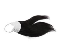 Vaguelly 30 Anillos de Color para Mechones de Cabello Humano Anillos de Pvc Blanco, Muestras de Tinte de Cabello Que Se Pueden Cortar y Rizar para Prueba de Color