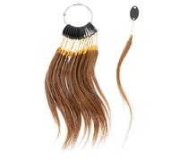 Vaguelly 30 Piezas suministros de peluquería muestra pequeño cabello humano para probar el color hebras teñir cabello humano a granel carta de color de cabello suministros de cosmetología